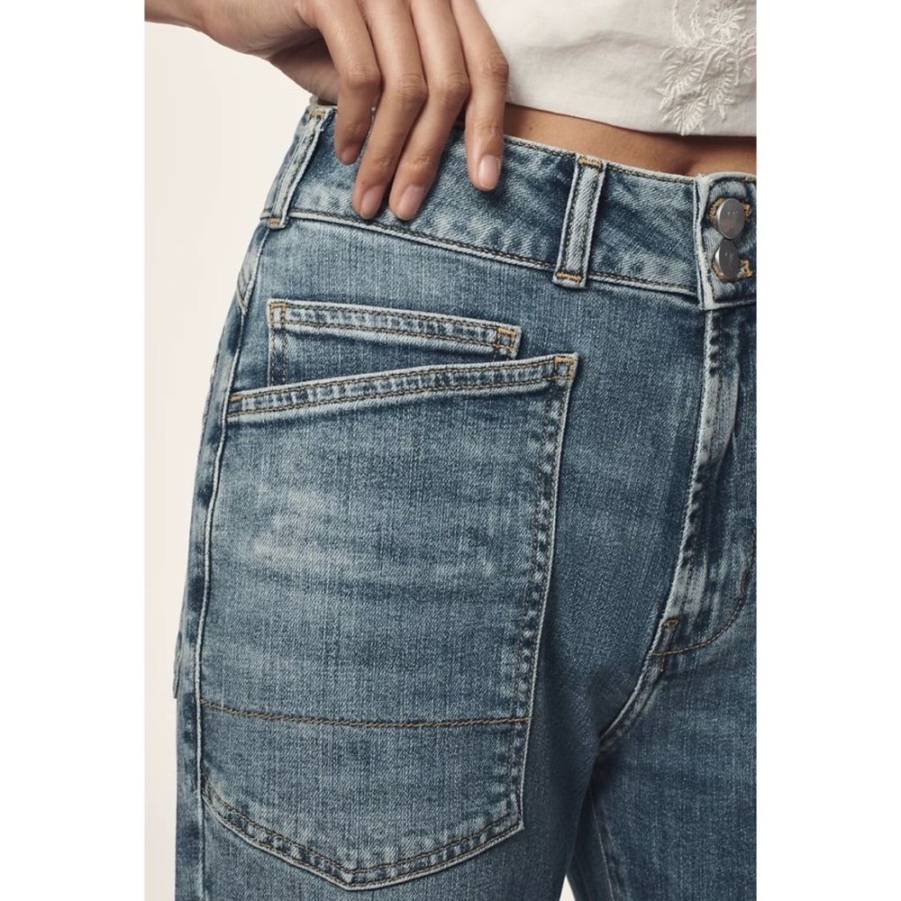 The Wanderer Pilcro Mid-Rise Blue Jeans